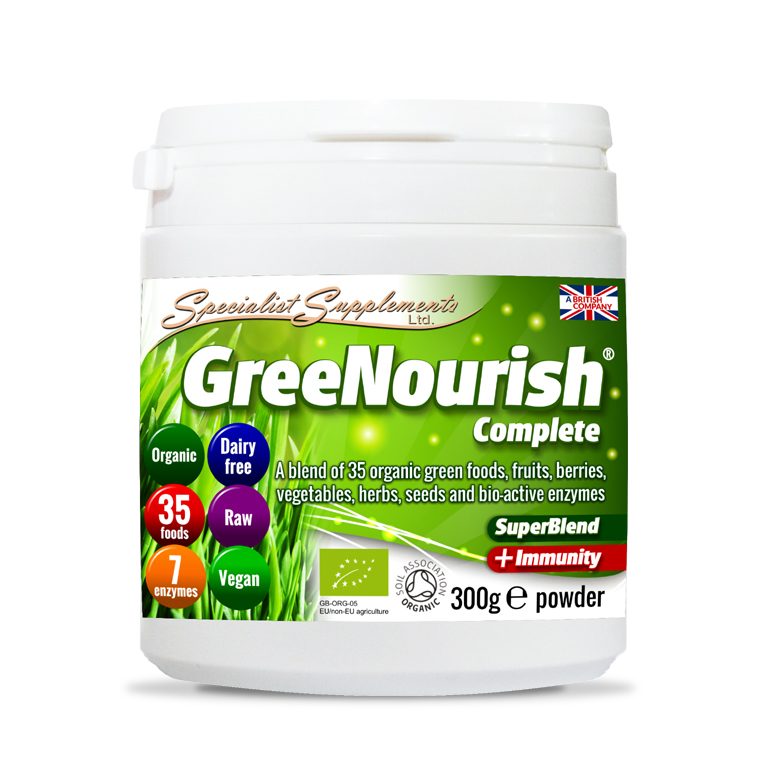 GreeNourish Complete - Organic Meal Shake / contains 35 organic green foods with Immunity Support / Health Supplement