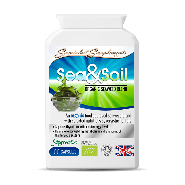Sea and Soil Organic Seaweed Blend Herbal Supplement - Cleanse and Detox - thyroid support